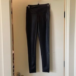 Black Faux Leather Leggings